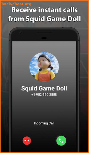 Scary Doll Squid Game Fake Chat And Video Call screenshot