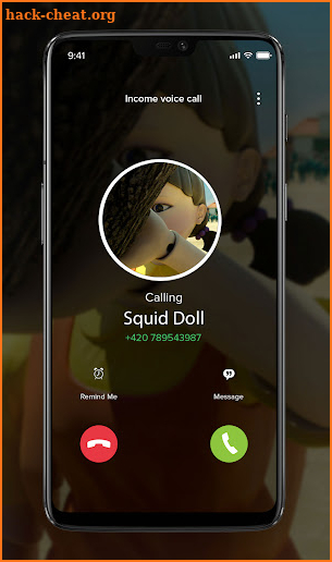 Scary Doll Squid Game Fake Chat And Video Call screenshot