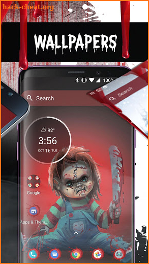 Scary Doll Themed Launcher - Icons and Themes Pack screenshot