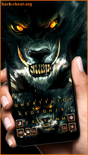 Scary Evil Wolf Keyboard Theme screenshot