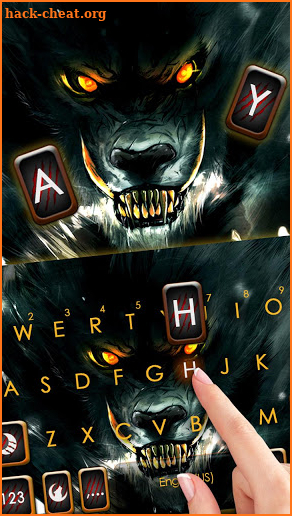 Scary Evil Wolf Keyboard Theme screenshot