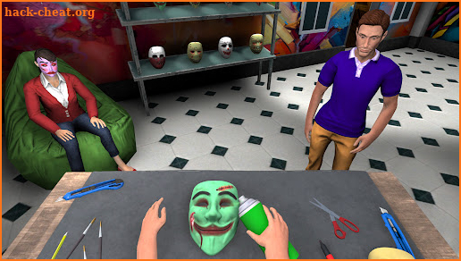 Scary Face Mask 3D: Pixel Art screenshot