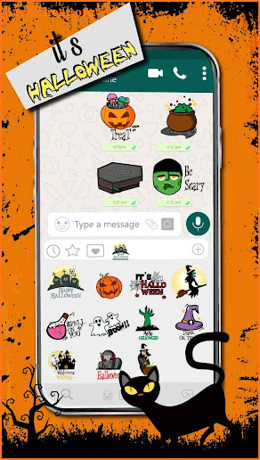 Scary Halloween Emoji Stickers screenshot