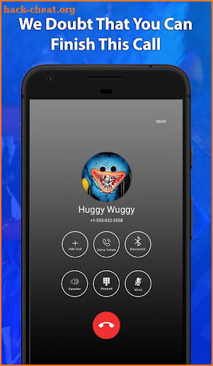 Scary Huggy Wuggy Game Fake Chat And Video Call screenshot