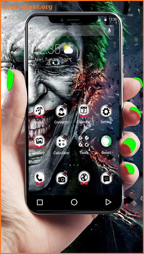 Scary Joker APUS Launcher Theme screenshot