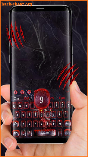 Scary Metal Bloody Wolf Keyboard Theme screenshot