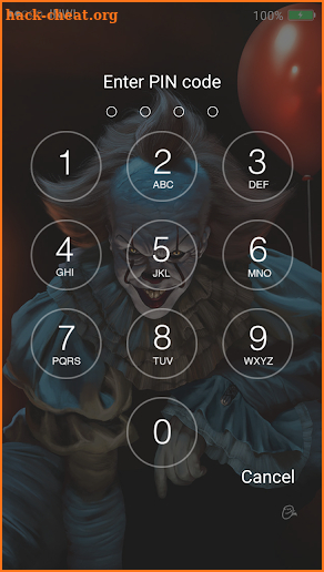 Scary Pennywise Lock Screen screenshot