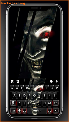 Scary Smile Face Keyboard Background screenshot