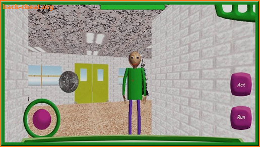 scary super baldi in pyramid world escape game screenshot