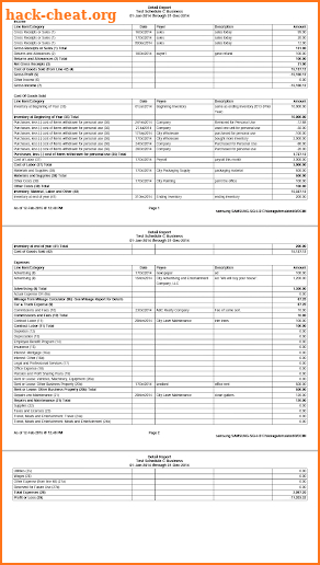 Schedule C - Small Business screenshot