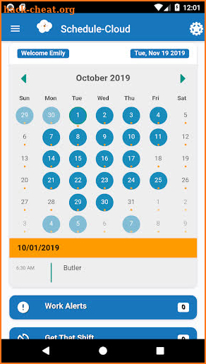 Schedule-Cloud Staff screenshot