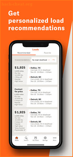 Schneider FreightPower® screenshot