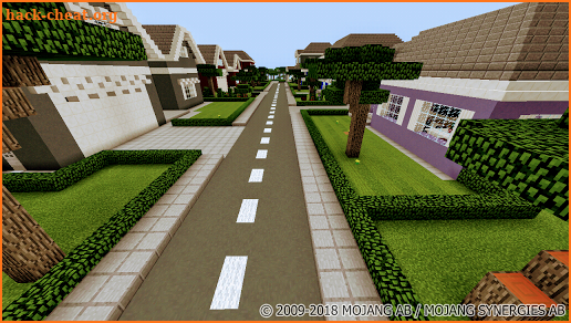 School and Neighborhood MCPE map screenshot