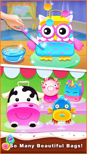 School Backpack Cake Maker-Lunch Hour Girly Game screenshot