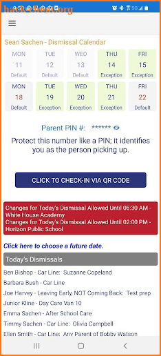 School Dismissal Manager screenshot