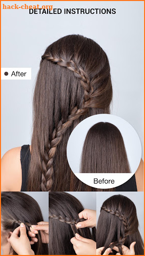 School Hairstyles Step By Step, Braiding Hairstyle screenshot