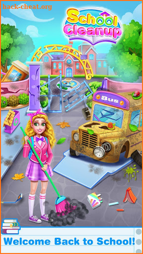 School House Clean up – Baby Girl Cleaning Games screenshot