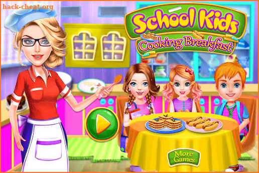 School kids cooking breakfast screenshot