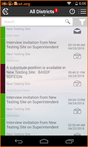 SchoolStream Notifications screenshot