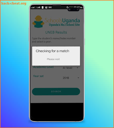 SchoolsUganda UNEB Results screenshot