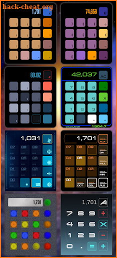 Sci-Fi Calculator Widget screenshot