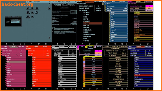 SCI-FI UI screenshot