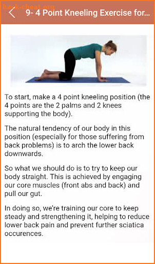 Sciatic Nerve Pain Exercises screenshot