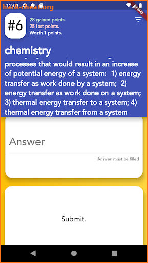 Science Bowl screenshot