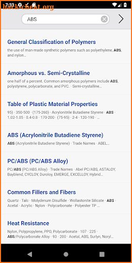 Scientific Molding Pocket Guide screenshot