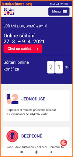 Sčítání21 screenshot