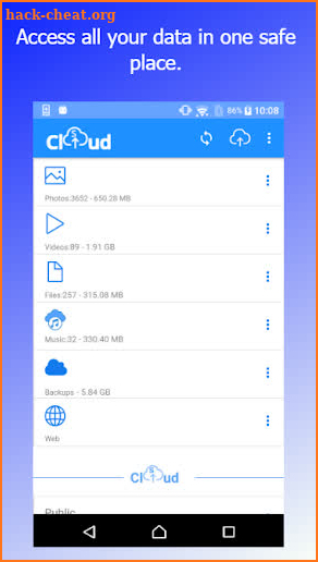 sCloud  - Unlimited FREE Cloud Storage & Backup screenshot