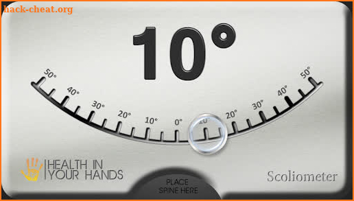 Scoliometer screenshot