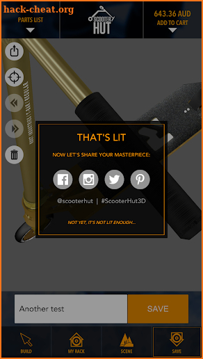 Scooter Hut 3D Custom Builder screenshot