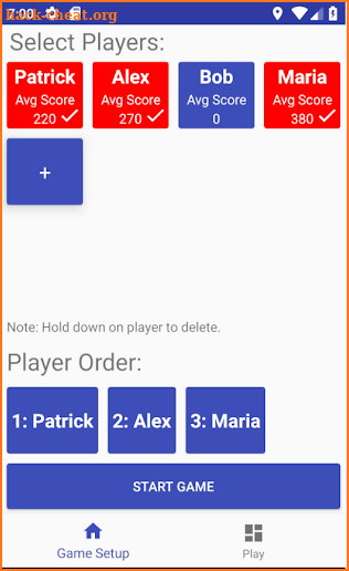 Score Tracker for Wizard screenshot