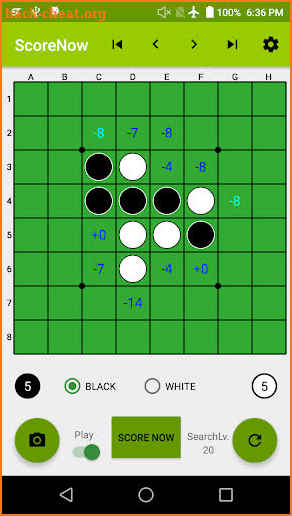 ScoreNow for mastering Reversi screenshot