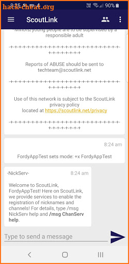 ScoutLink IRC screenshot