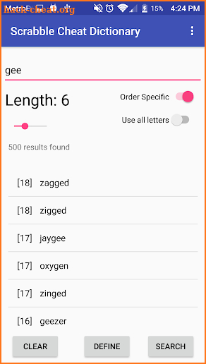 Scrabble Cheat Dictionary screenshot
