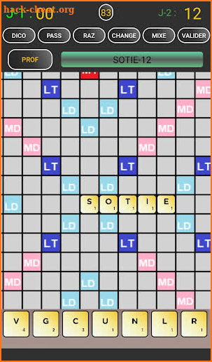 scrabble francais screenshot