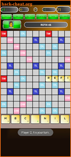 scrabble game screenshot