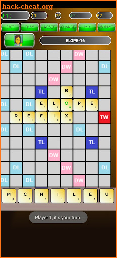 scrabble game screenshot