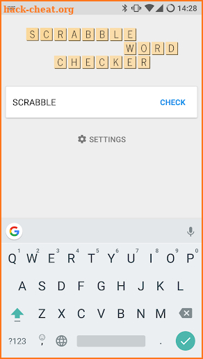 SCRABBLE Word Checker screenshot