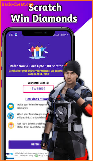 Scratch and Win Free Diamond and Elite Pass screenshot