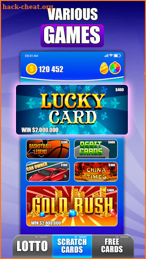 Scratch off tickets and win. Lottery Scratchers screenshot