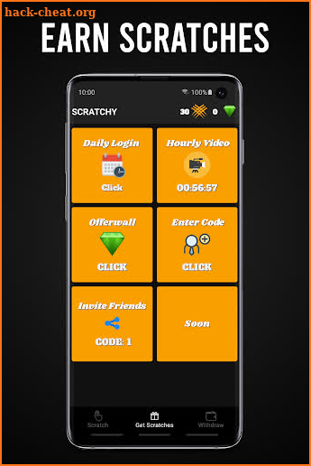 Scratchy Scratch Dark - Earn Money screenshot