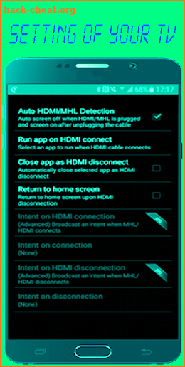 Screen mirroring ( miracast) screenshot