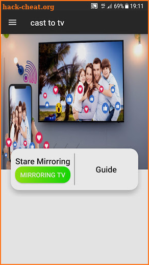 screen mirroring to tv miracast screen sharing app screenshot