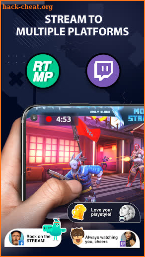 Screen recorder & livestream game by mobi stream screenshot