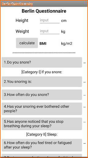 Screening of Obstructive Sleep Apnea screenshot