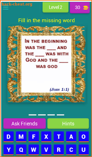 Scripture Puzzle - Test U'r Knowledge of the Bible screenshot