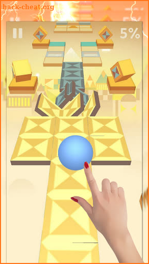 Scrolling Ball in Sky Master screenshot